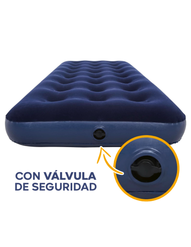 Colchón Inflable Individual para Camping y...