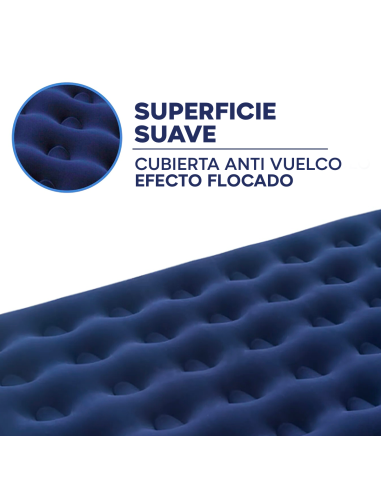 Colchón Inflable Matrimonial para Camping y...