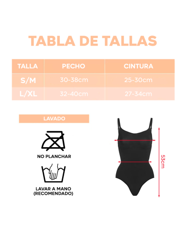 3 Body de Contención sin mangas mujer 2 Negro 1...