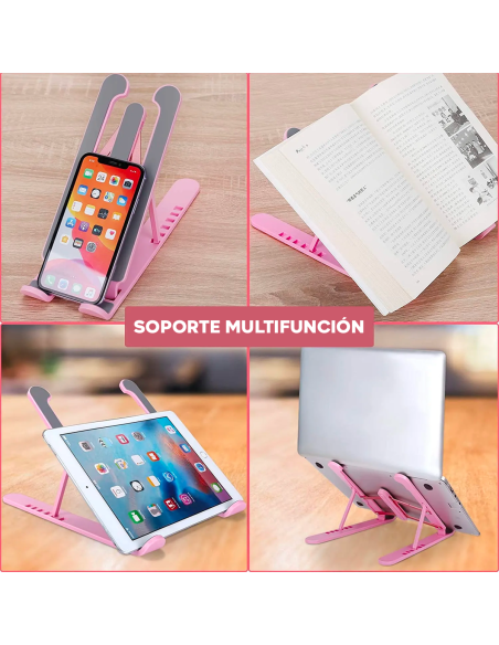 Soporte plegable para PC portátil antideslizante Inclinación de 6 niveles