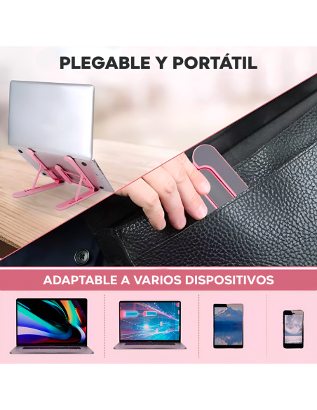 Soporte plegable para PC portátil antideslizante Inclinación de 6 niveles