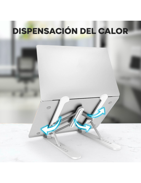 Soporte plegable para PC portátil antideslizante Inclinación de 6 niveles