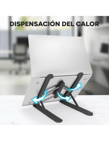 Soporte plegable para PC portátil antideslizante Inclinación de 6 niveles