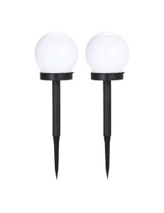 2pz Lámpara Esfera Recarga Solar 10cm para Exterior...