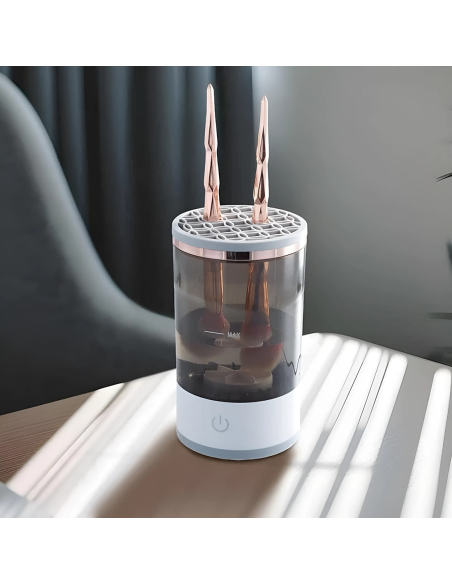 Máquina Eléctrica para Limpieza Brochas Maquillaje Centrífuga Esterilización UV