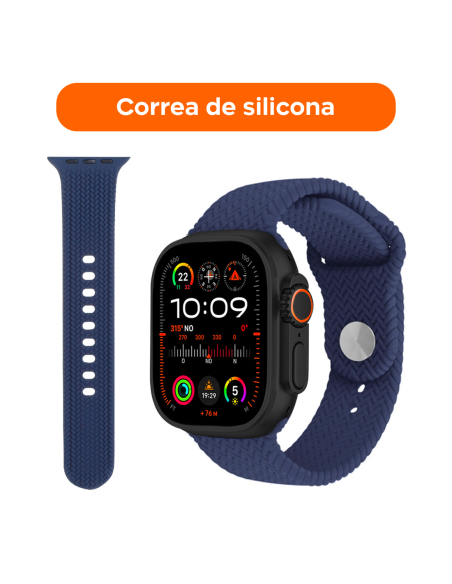 Smartwatch Ultra 49mm 4 Correas Llamadas y Aplicaciones iOS y Android 4 en 1