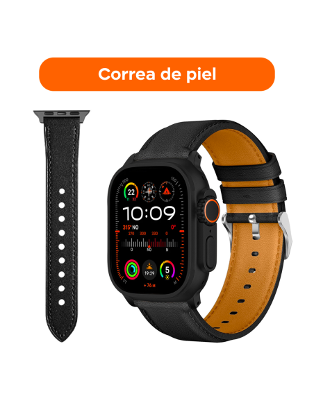Smartwatch Ultra 49mm 4 Correas Llamadas y Aplicaciones iOS y Android 4 en 1