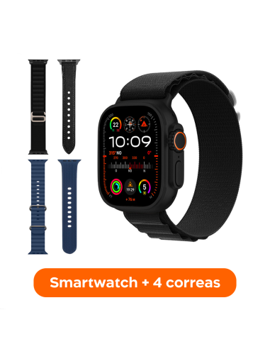 Smartwatch Ultra 49mm 4 Correas Llamadas y...