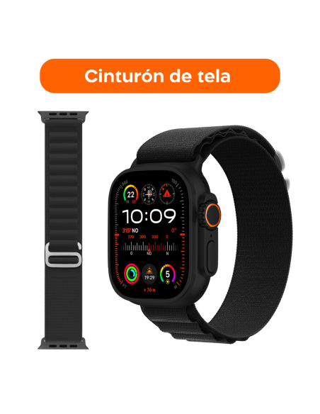 Smartwatch Ultra 49mm 4 Correas Llamadas y Aplicaciones iOS y Android 4 en 1