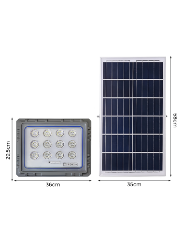 Proyector Solar LED 800W Panel Solar...