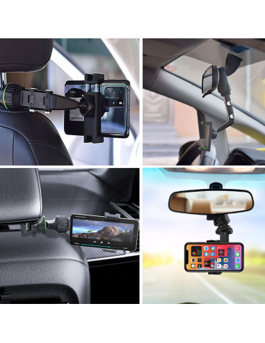 Soporte Smartphone para Auto Espejo Retrovisor...