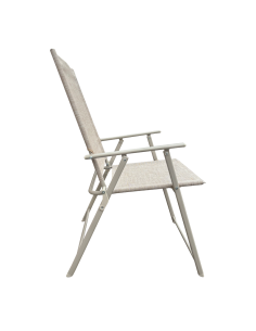 Conjunto de Aluminio Mesa 4 Sillas de Textilene Plegables para Exterior Jardín