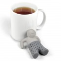 : MWS2373 Infusor de té manzanilla bebidas hecho de silicona con forma de HOMBRE 