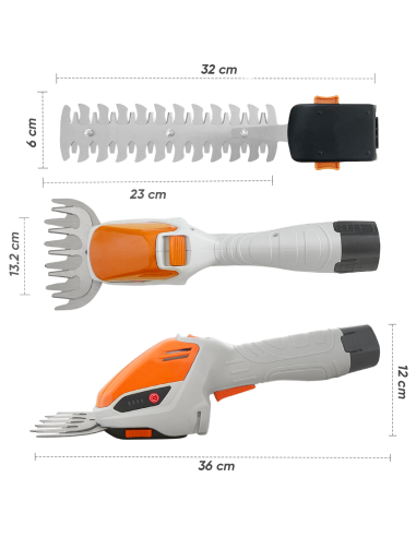 Tijeras Cortasetos Eléctricas Batería 12V...