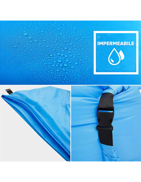 Sofá Cama Hinchable Saco de Dormir Colchoneta de Aire Portátil para Camping