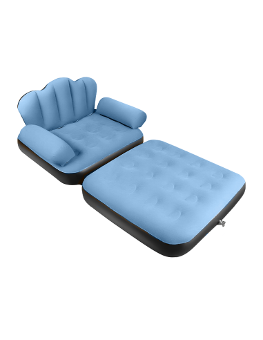 Sillón Inflable con Reposapiés y Respaldo Sofá...
