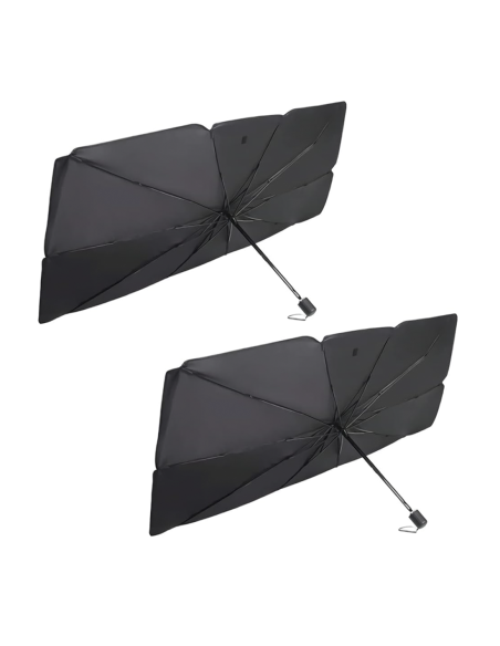 2 PZ Parasol plegable para coche, cubierta Universal para parabrisas, 140x76cm
