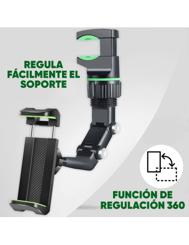 Soporte Smartphone para Auto Espejo Retrovisor...