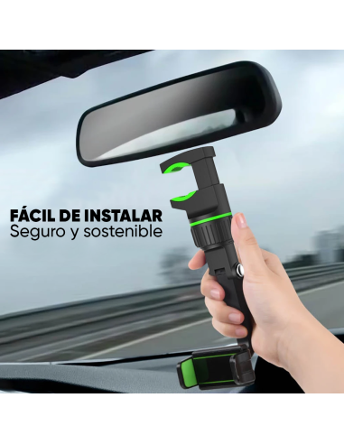 Soporte Smartphone para Auto Espejo Retrovisor...