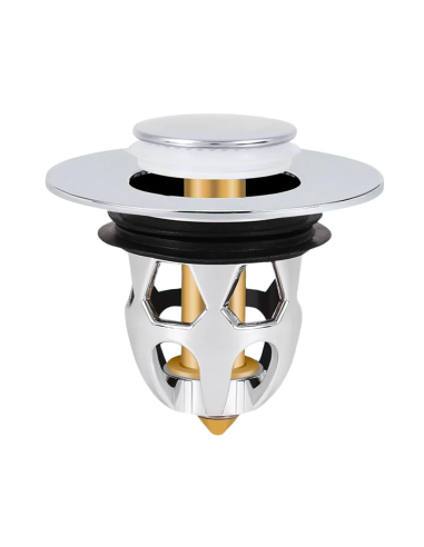 Pack 2 tapónes lavabo universal sistema pop-up,...