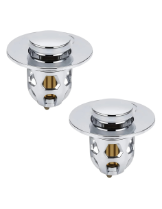Pack 2 tapónes lavabo universal sistema pop-up, filtro...