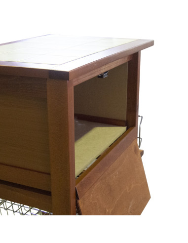 MAS017 Carro Vesuvio Nogal 57x38x82h cm con...