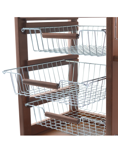 MAS017 Carro Vesuvio Nogal 57x38x82h cm con...