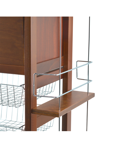 MAS017 Carro Vesuvio Nogal 57x38x82h cm con...