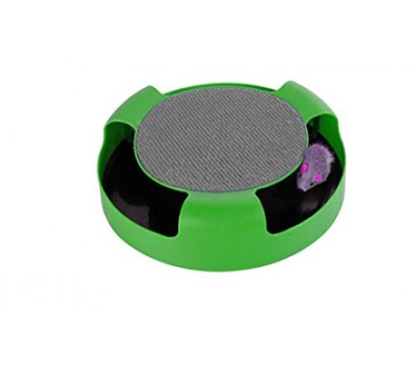 Juguete para mascótas gatos con ratón atrapado en el interior (25 cm) 