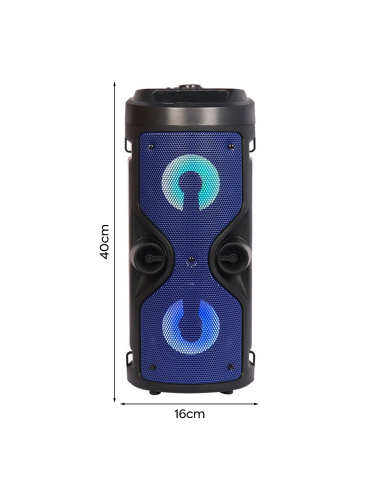 Caja de Altavoz Bluetooth con Micrófono Karaoke...