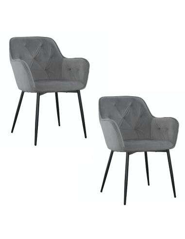 Set 2 Butacas en Terciopelo QUEEN Retro...