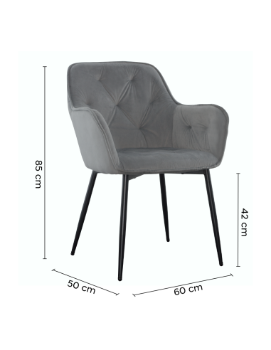 Set 2 Butacas en Terciopelo QUEEN Retro...