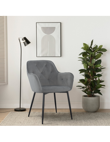 Set 2 Butacas en Terciopelo QUEEN Retro...