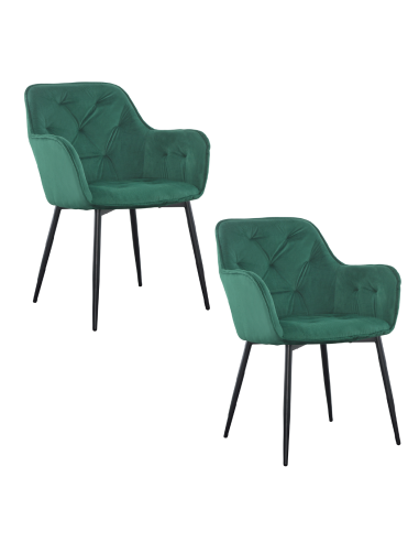 Set 2 Butacas en Terciopelo QUEEN Retro...