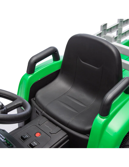 Tractor Eléctrico para Niños Lamas LT984 con Remolque Removible 12V