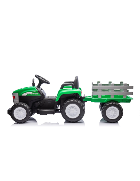 Tractor Eléctrico para Niños Lamas LT984 con Remolque Removible 12V