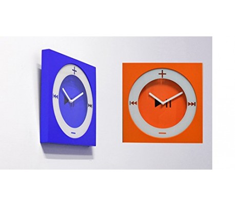 803413 Reloj de pared estilo MP3 (26 X 26 cm) en diferentes colores - Decoración del hogar 