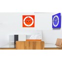 803413 Reloj de pared estilo MP3 (26 X 26 cm) en diferentes colores - Decoración del hogar 