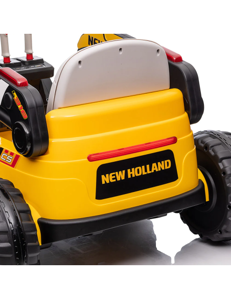 Excavadora Eléctrica para Niños New Holland LT978 con Pala Excavadora 12V
