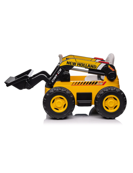 Excavadora Eléctrica para Niños New Holland LT978 con Pala Excavadora 12V