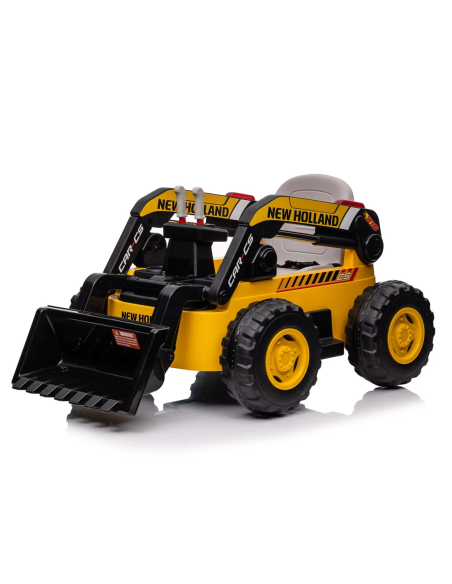 Excavadora Eléctrica para Niños New Holland LT978 con Pala Excavadora 12V