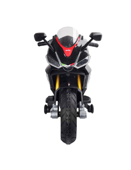 Moto Eléctrica para Niños LT973 Aprilia RSV4 BIG Negra con Luces y Sonidos