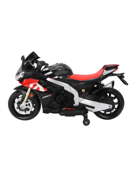 Moto Eléctrica para Niños LT973 Aprilia RSV4 BIG Negra con Luces y Sonidos