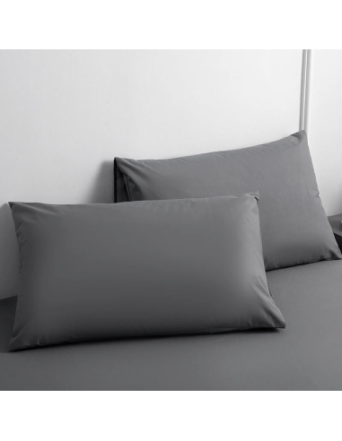Juego de Fundas de Almohada de Algodón Sólido...