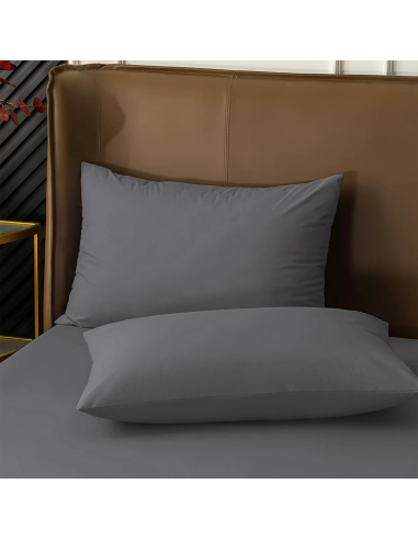 Juego de Fundas de Almohada de Algodón Sólido...