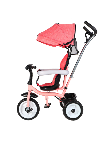 Triciclo FUNNY LT982 Cochecito para Niños Silla de Paseo con Capota Parasolar
