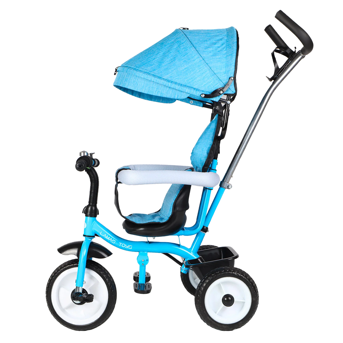 Triciclo FUNNY LT982 Cochecito para Niños Silla de Paseo con Capota Parasolar - Imagen 19 de 22