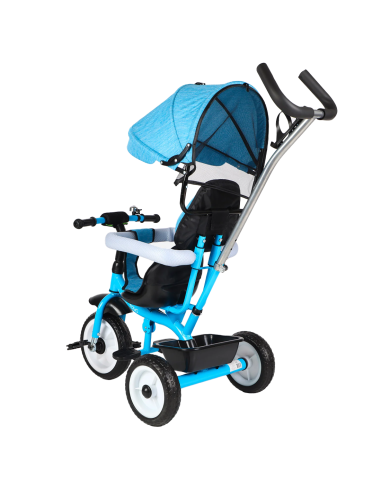 Triciclo FUNNY LT982 Cochecito para Niños Silla...