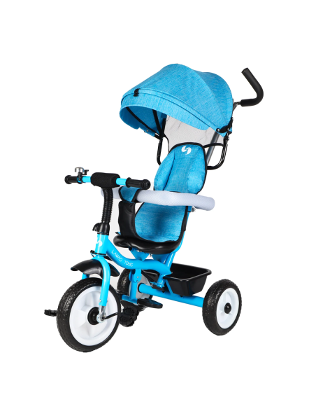 Triciclo FUNNY LT982 Cochecito para Niños Silla de Paseo con Capota Parasolar