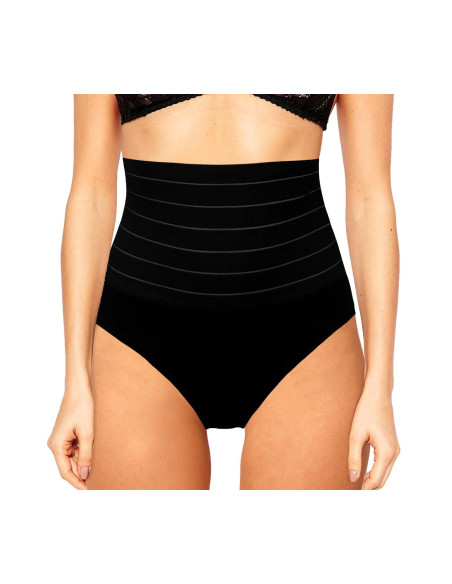 2pz Faja de Cintura Alta 1 Blanca 1 Negra Slip Mujer Faja Contenitiva Modeladora